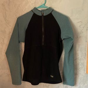 Melanzana Microgrid Half Zip Top